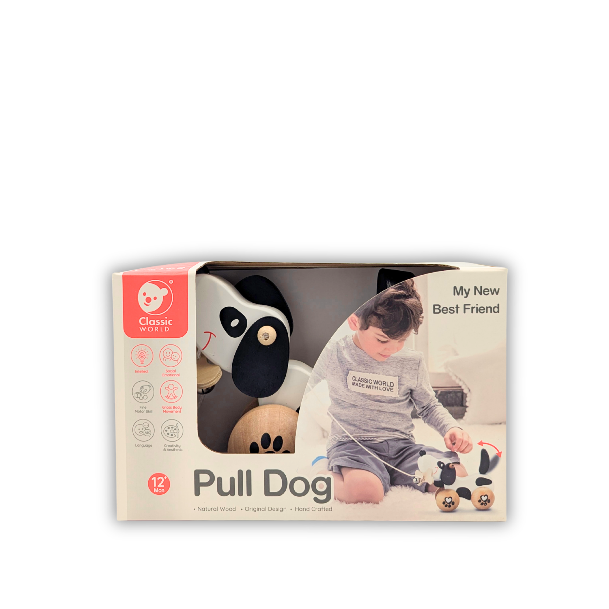 Nachzieh-Spielzeug Hund