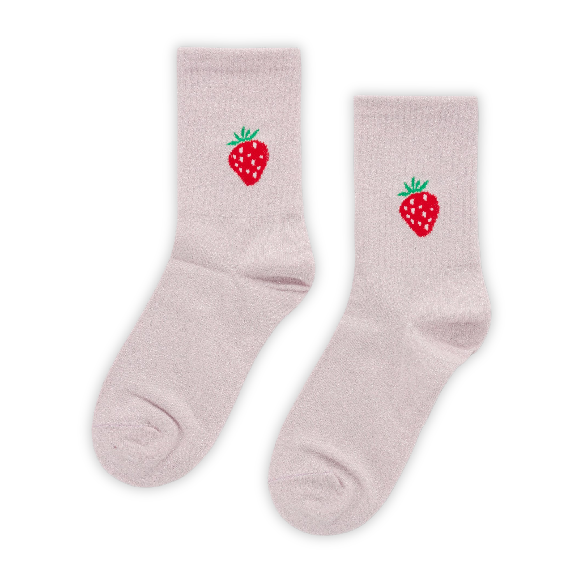 Socken Erdbeeren metallic