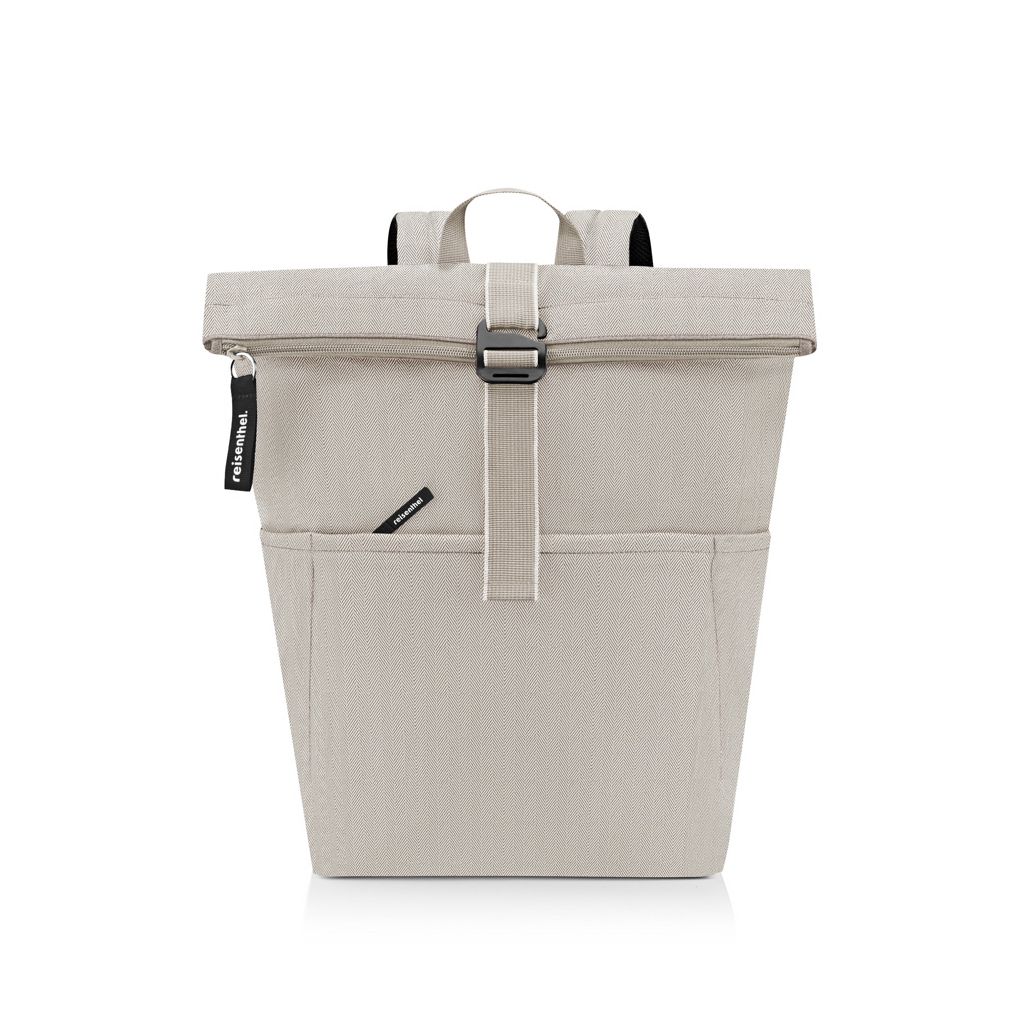 Rolltop Rucksack M Herringbone Sand