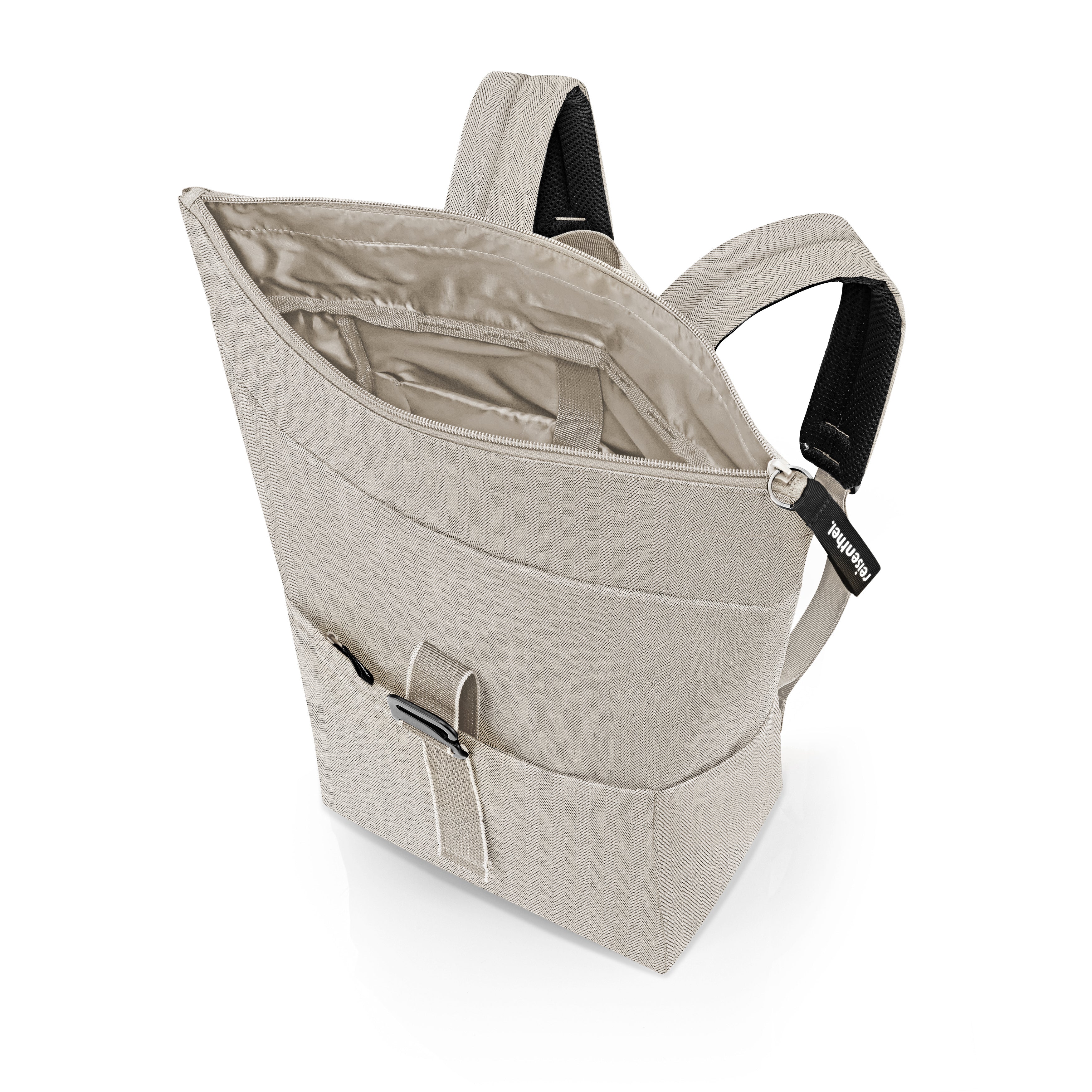 Rolltop Rucksack M Herringbone Sand