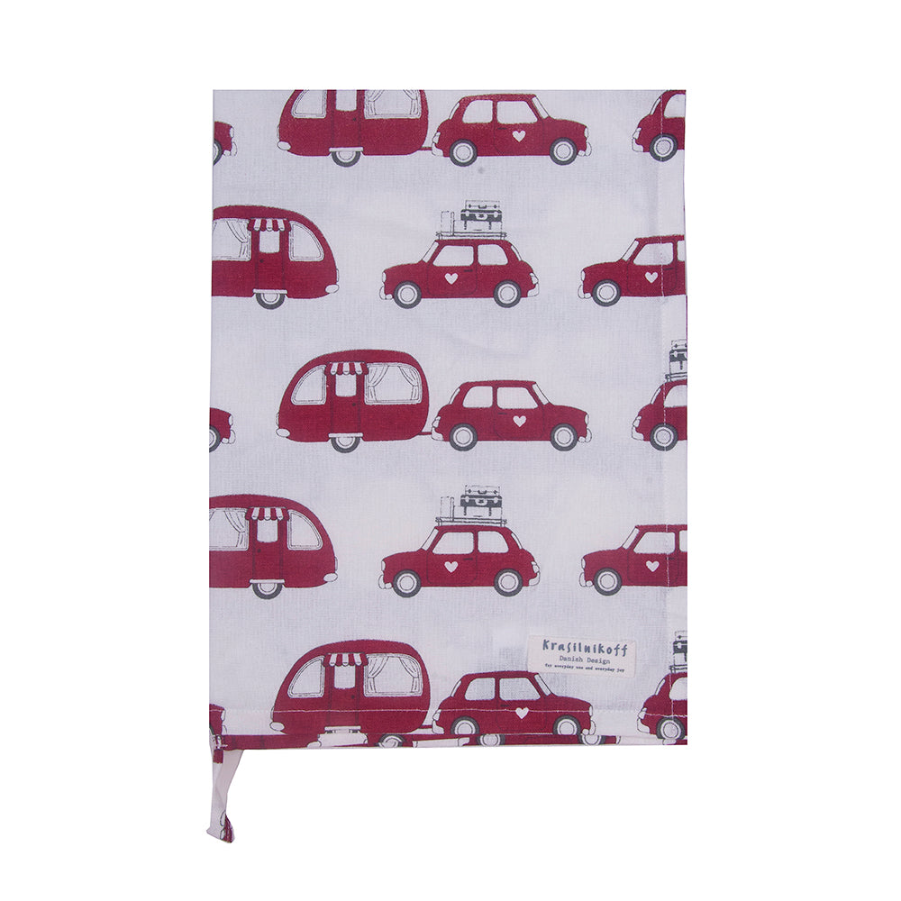 Küchentuch Camper rot