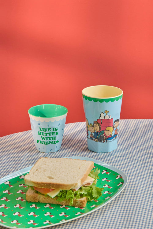 Becher Snoopy blau