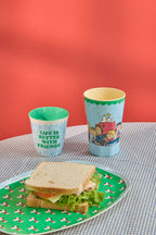 Becher Snoopy groß blau
