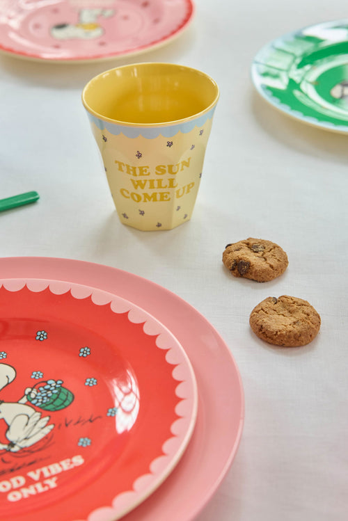 Becher Snoopy gelb
