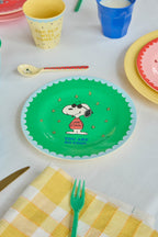 Teller Snoopy grün