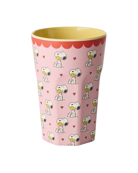 Becher Snoopy groß rosa