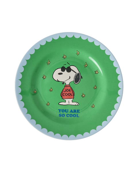 Teller Snoopy grün