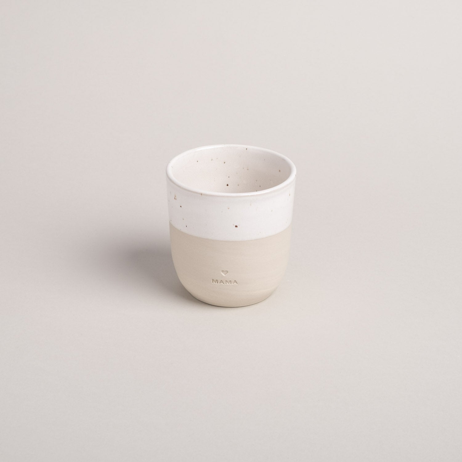 Steingut Becher "Mama"