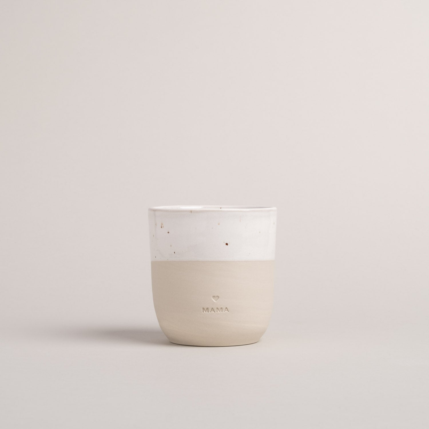 Steingut Becher "Mama"