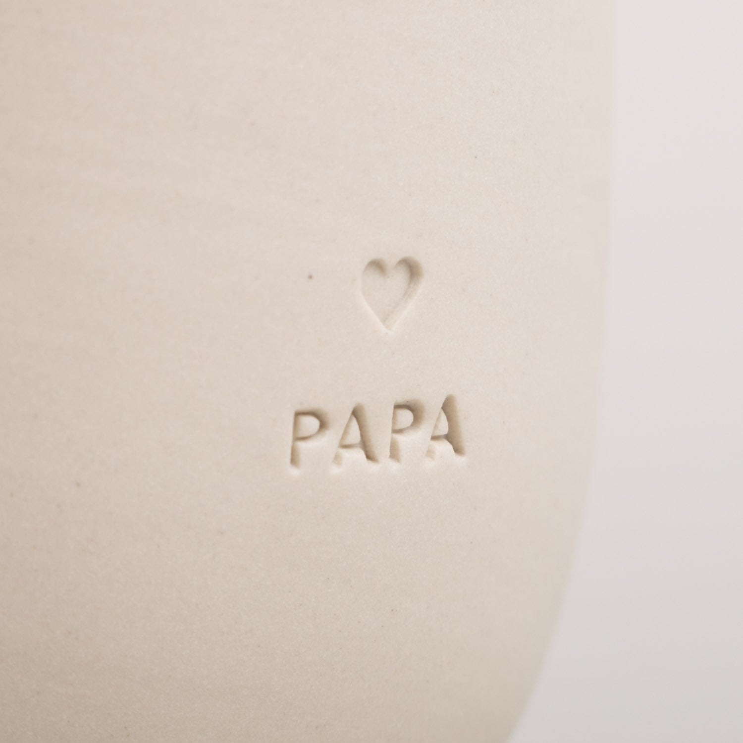 Steingut Becher "Papa"