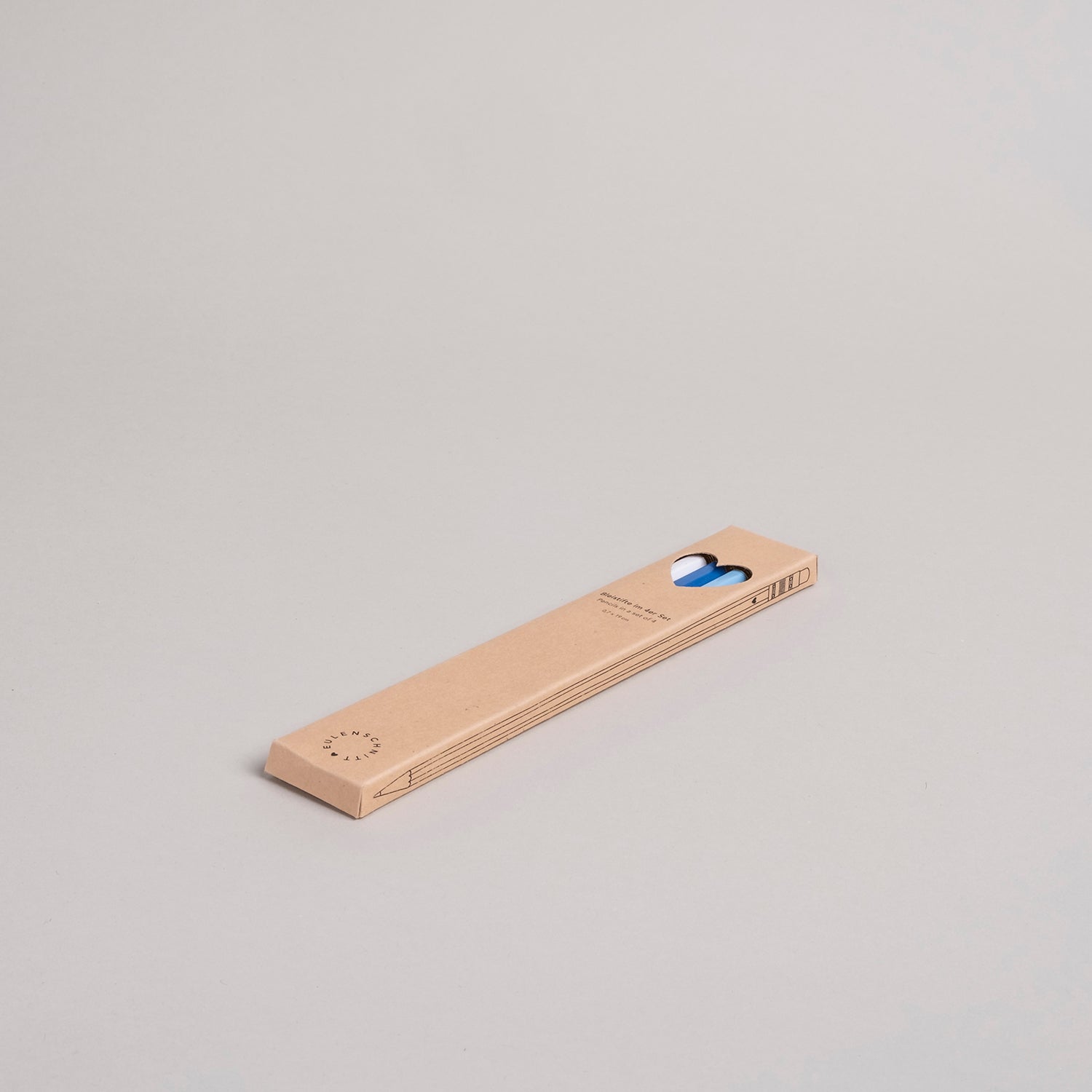 Bleistift 4er Set blau